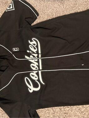 Black 'Cookies' Baseball Jersey Shirt